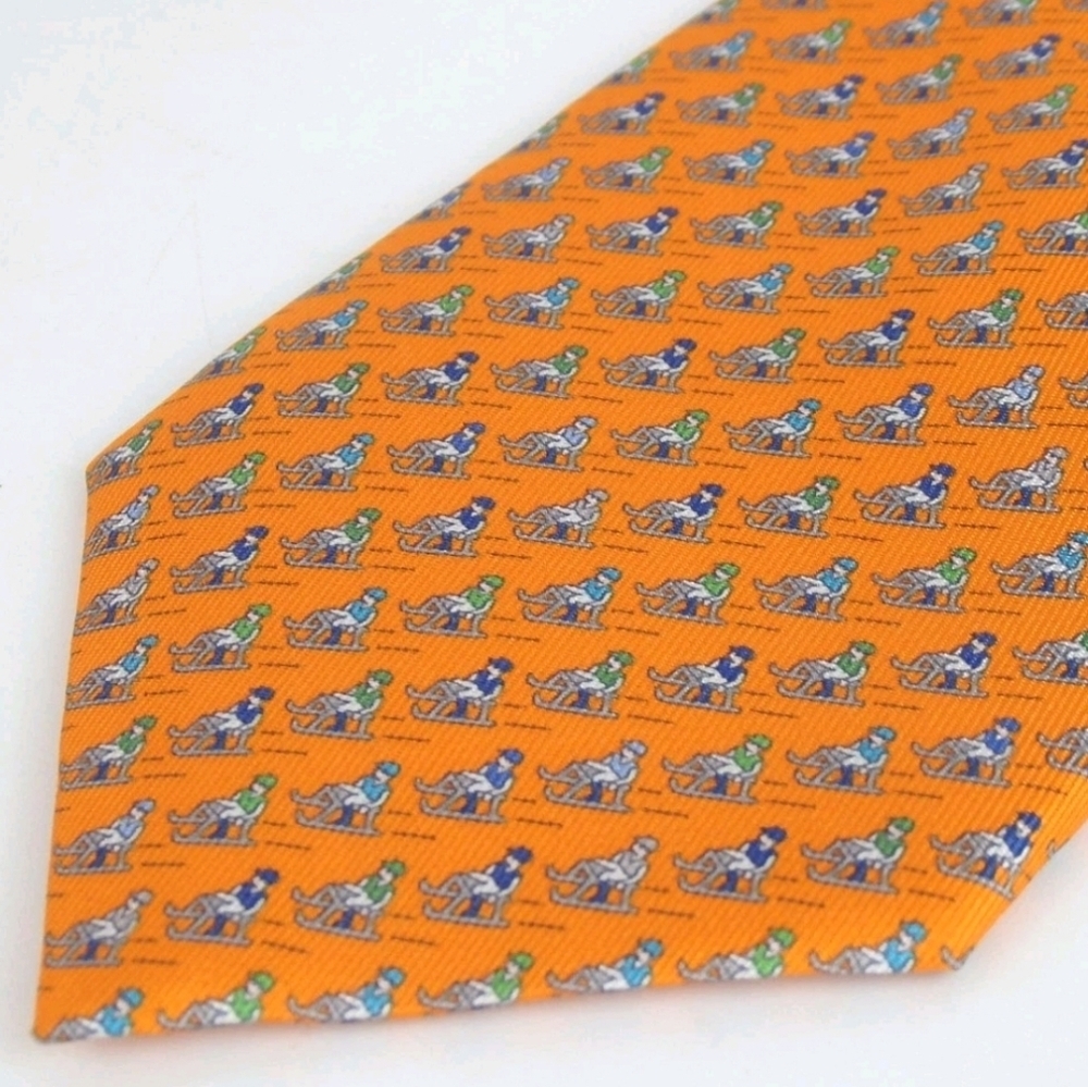 Hermès silk tie - Picture 3 of 8